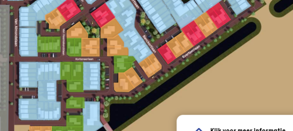 Afbeelding van de kavelkaart van de Zeeheldenwijk